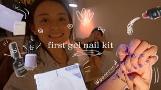 new hobby unlocked  did my friends nails with new gel nail kit [upl. by Liakim]