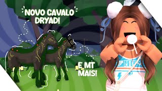 NOVO CAVALO MÁGICO NO HORSE VALLEY COMO CONSEGUIR O CAVALO DRYAD  NOVOS UPDATES [upl. by Leia589]