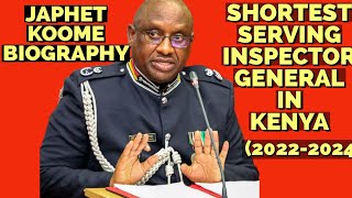 JAPHET KOOME THE SHORTEST SERVING INSPECTOR GENERAL UNDER THE 2010 KENYAN CONSTITUTION [upl. by Anayit123]