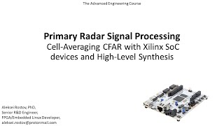 CellAveraging CFAR Vitis HLS Implementation [upl. by Aisek]