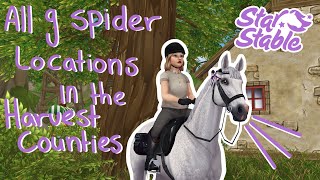 All 9 Spider Locations In The Harvest Counties  Star Stable Online [upl. by Nomar]