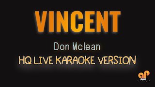 VINCENT  Don Mclean HQ KARAOKE VERSION [upl. by Trub]