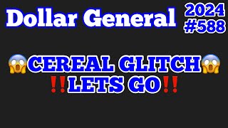 2024588😱Dollar General Couponing‼️CEREAL GLITCH‼️LETS GO‼️Must Watch👀👀 [upl. by Domingo667]