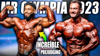 RAMON DINO VS CHRIS BUMSTEAD  MR OLYMPIA 2023 CLASSIC PHYSIQUE PREJUDGING  Victor Valdivia [upl. by Veneaux359]