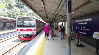 KRL Commuterline train ride Bekasi station to Sudirman Station Jakarta Indonesia  2023 April [upl. by Lamej]