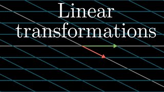 Linear transformations and matrices  Chapter 3 Essence of linear algebra [upl. by Htiderem]