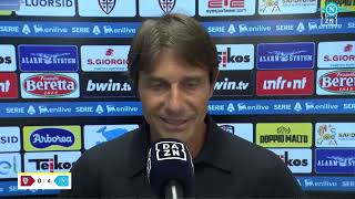 Conte a Dazn post Cagliari  Napoli 04 [upl. by Neelia]