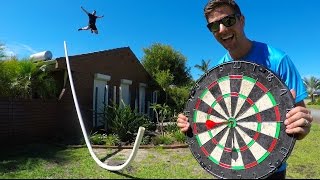 IMPOSSIBLE DARTS BULLSEYE WITH HUGE PIPE  How Ridiculous [upl. by Nalaf802]