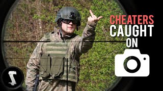 Very Angry Airsoft Cheaters vs 500 FPS Sniper Headshots [upl. by Kathye]