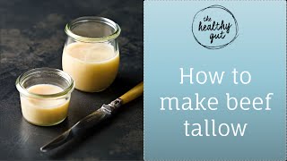 How to Make Beef Tallow  Rebecca Coomes The Healthy Gut [upl. by Jahdal]