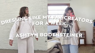 Dressing like Ashtyn Bodensteiner for a Week [upl. by Rusert410]