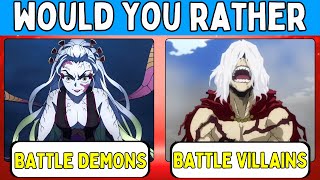 Demon Slayer vs MHA  What Choice Will You Make [upl. by Nance]