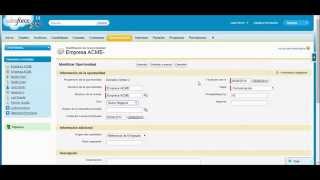 Salesforce en Español  Demo Prospectos amp Oportunidades [upl. by Combes]