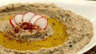 How To Make Baba Ganoush Lebanese Roasted Eggplant Dip Recipe [upl. by Notsirhc860]