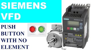 01 how to set siemens sinamics V20 external push button wiring and parameter VFD DESIRE AUTOMATION [upl. by Saiasi106]