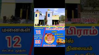 Avadi Pathabiram Railway Station Near Approved Plot 12lacks [upl. by Ilan218]