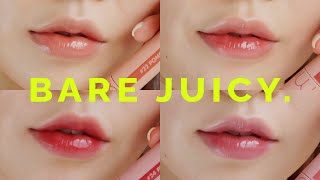 Romand Juicy Lasting Tint Swatches amp Review 🍇 Bare Juicy  롬앤 쥬시래스팅틴트 베어쥬시 전색상 발색 amp 리뷰 [upl. by Winslow]