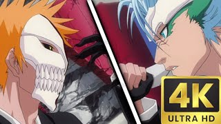 Ichigo vs Grimmjow Third Fight English Subbed 2160p 60FPS [upl. by Baumann402]