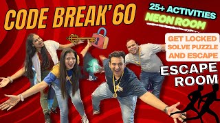 Escape Room Challenge😱 CodeBreak 60  Mystery Rooms  Best Indoor Games Delhi We Won Gold Medal🥇 [upl. by Lap]