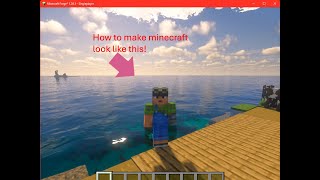 how to make Minecraft look realistic [upl. by Ailed]