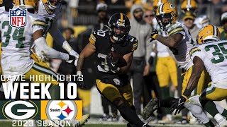 Green Bay Packers vs Pittsburgh Steelers  2023 Week 10 Game Highlights [upl. by Kendra732]