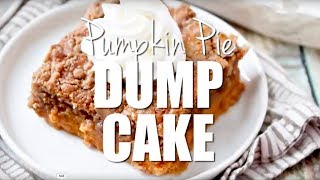 PUMPKIN SPICE DUMP CAKE Recipe Made with Cream Cheese Frosting Dump Cake Recipes  LeighsHome [upl. by Bolton]