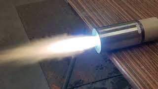 Plasma torch operation 50 kW plasma generator  PlasmaSaber  just like lightsaber [upl. by Hawkie]