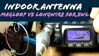 Indoor Magnetic Loop vs Long Wire Ham Radio amp Shortwave RX Comparison [upl. by Heinrik]