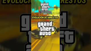 La EVOLUCIÓN De Los ARRESTOS En La SAGA GTA gta rockstar fpy [upl. by Naillig]