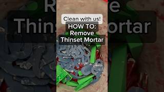 HOW TO Clean Thinset Mortar off Tiling Tools [upl. by Potts]