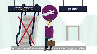 Domestic transfer på Oslo lufthavn [upl. by Fairfield]