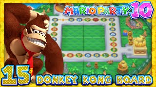 Mario Party 10 Part 15  Donkey Kong Amiibo Board 4 Player [upl. by Purvis123]