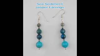 Sea Sediment Jasper Earrings [upl. by Anitsirc28]