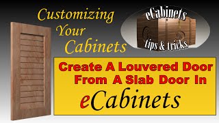 Create a louvered door from a slab door [upl. by Ajssatsan]