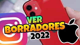 👉 Como VER los BORRADORES de INSTAGRAM en IPHONE 2022 ✨ [upl. by Nonnahs]