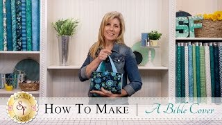 How to Make a Quilted Bible Cover  a Shabby Fabrics Sewing Tutorial [upl. by Correy190]