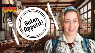 40 German Restaurant Phrases to Order Food and Drinks [upl. by Atteroc]