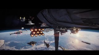 Rogue One A Star Wars Story  Space amp Aerial Battle of Scarif Supercut [upl. by Hemingway]