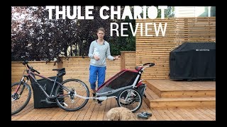 Thule Chariot Review  with infant sling 2017 [upl. by Adniroc]