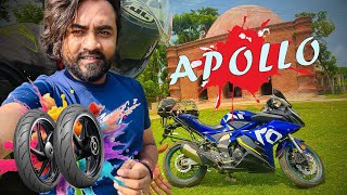 Apollo Alpha H1 Tyre Review  8000 km riding experience [upl. by Aseyt]