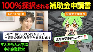 補助金の申請書はコレを書けば採択される！！100％採択された補助金申請書の書き方を具体的に解説します。 [upl. by Ykcin]