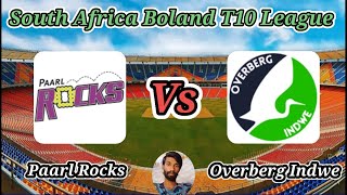 Paarl Rocks vs Overberg Indwe  Match 24  Boland T10 League [upl. by Whitaker]