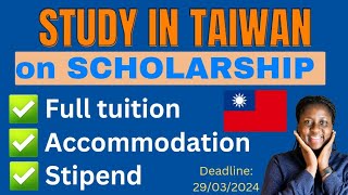 No Application fee 2024 scholarship to study for free in Kaohsiung Medical University Taiwan [upl. by Legnaesoj]