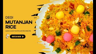 Degi Mutanjan Rice  Quick amp Easy Mutanjan Rice Recipe  Eid Special [upl. by Lonyer]