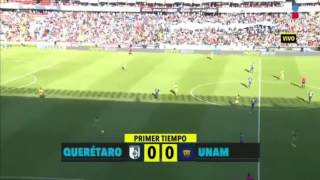 Queretaro vs Pumas UNAM 43 Clausura 2017 Jornada 8 [upl. by Ewer500]