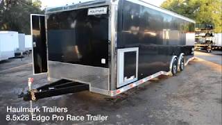 85x28 Haulmark Edge Pro  Racing Trailer [upl. by Eidassac]