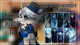 Archons React To Fatui TrailerWinter Nights Lazzo  Genshin Impact  Gacha Club [upl. by Johppah147]