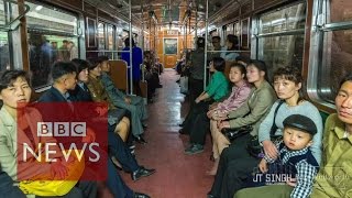 North Korean daily life on film  BBC News [upl. by Akkim]