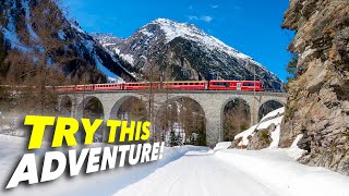 Bergün Switzerland – Sledding Adventure in the Canton of Graubünden – Rhaetische Bahn Travel Guide [upl. by Rennane766]