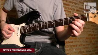 Aprende Como Leer Pentagrama y Partituras en Guitarra Eléctrica en solo 7 minutos Tutorial TCDG [upl. by Eiramrebma]